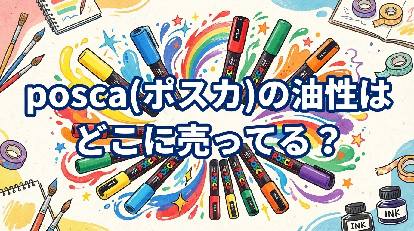 posca(ポスカ)の油性の販売店と安く買うコツ