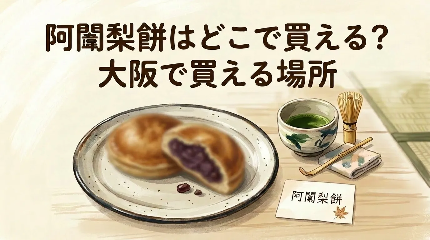 阿闍梨餅はどこで買える？大阪で買える場所と価格を調査