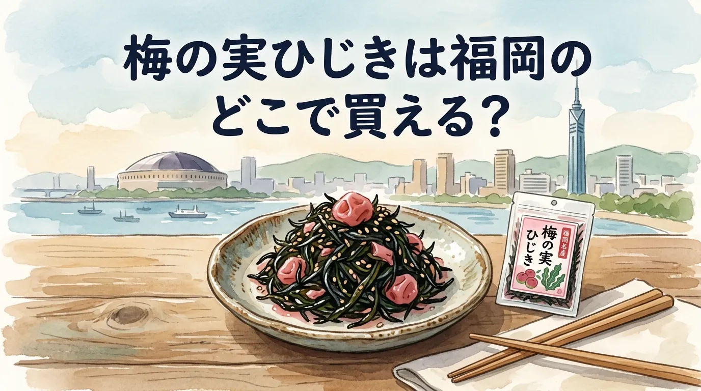 梅の実ひじきは福岡のどこで買える？販売店を調査