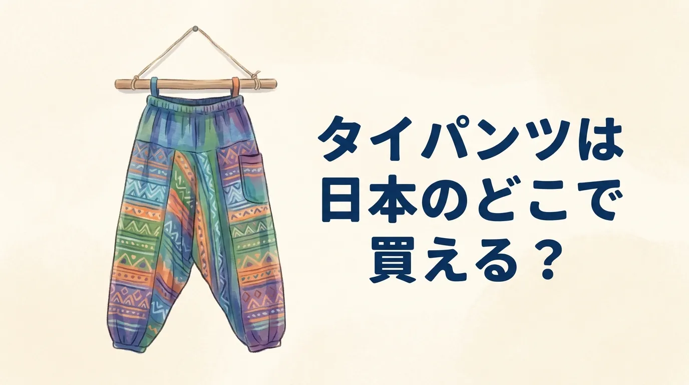 タイパンツは日本のどこで買える？販売店や特徴を調査