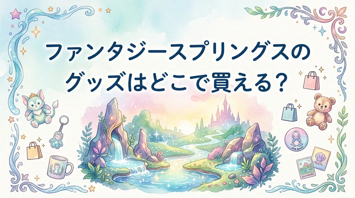 ファンタジースプリングスのグッズはどこで買える？販売店と限定グッズを調査