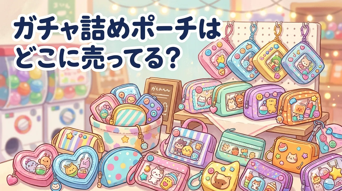 ガチャ詰めポーチはどこに売ってる？販売店と購入のポイント